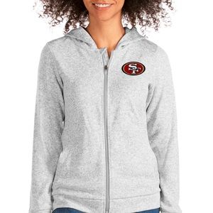 NWT San Francisco 49ers Gray Full-Zip Hoodie